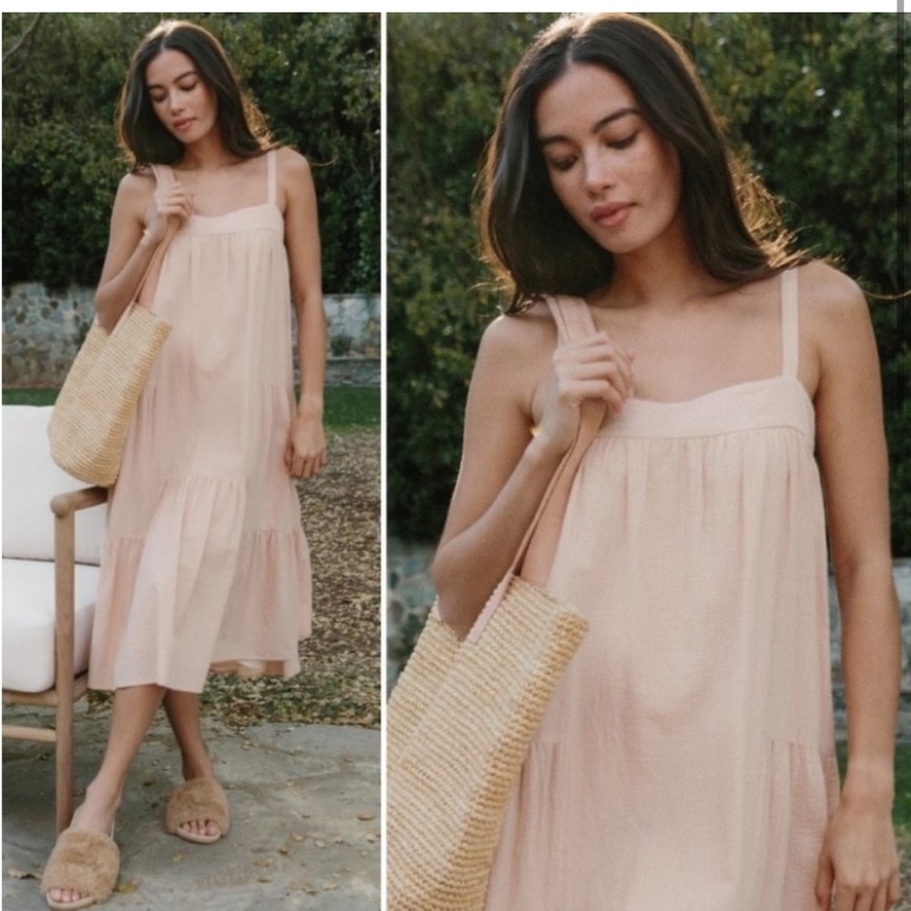Jenni Kayne Blush Midi Summer Dress